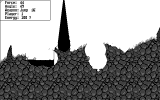 Pommitus atari screenshot